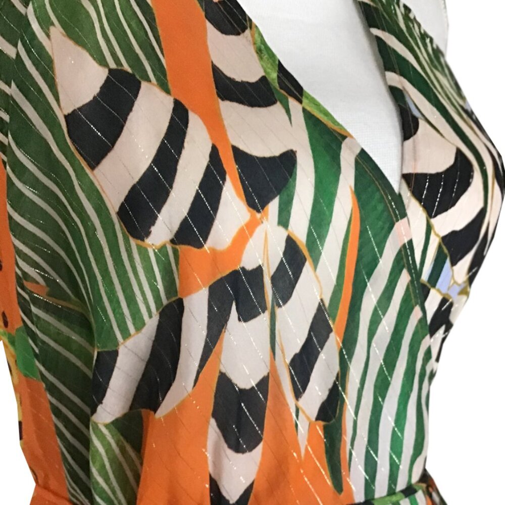 Farm Rio Striped Bananas Cover-Up Dress - Picture 8 of 14